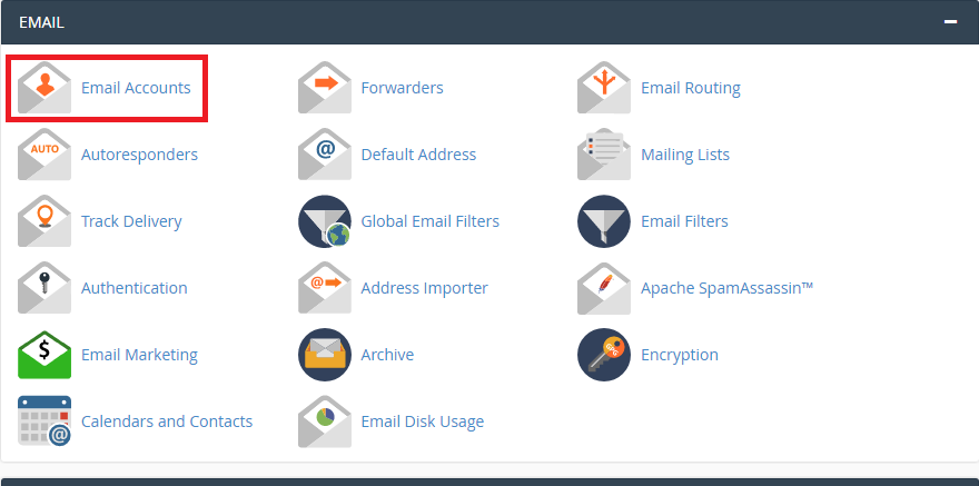 Cara Menghapus email account melalui cpanel