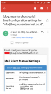 Cara Konfigurasi Email Pada Android melalui Gmail Apps