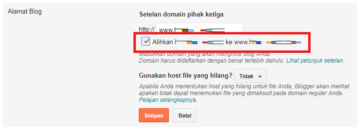 Cara Custom Domain Blogspot Nusantarahost
